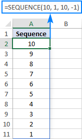 excel for mac 2016 create continuous list of numbers